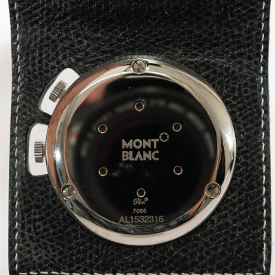 Two Mont Blanc Travel Alarm Clocks