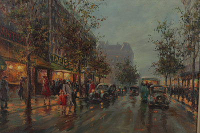 Image for Lot Pierre Deschamps  Parisian Street Scene O/C