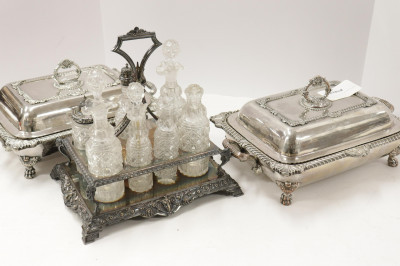 Image for Lot 3 Antique Silverplate Pieces