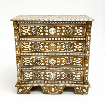 Syrian Style Mother-of-Pearl Inlaid Chest of Drawers