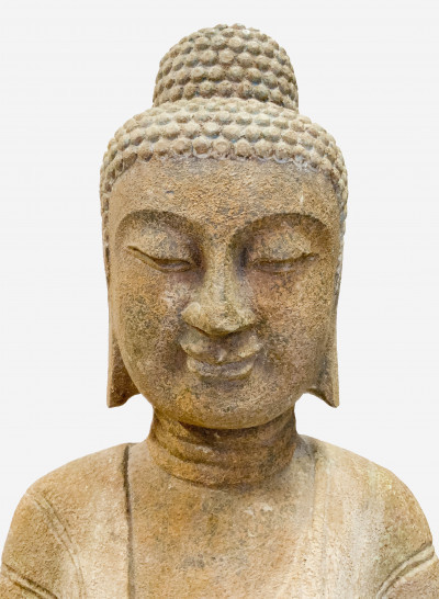 Chinese Stone Figure of Standing Buddha