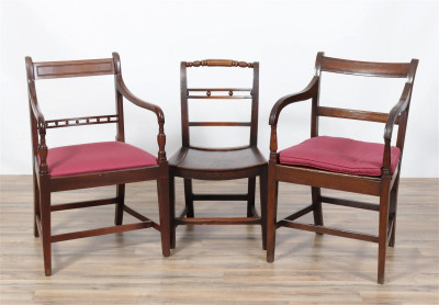 Image for Lot Two Regency Mahogany and Oak Chairs