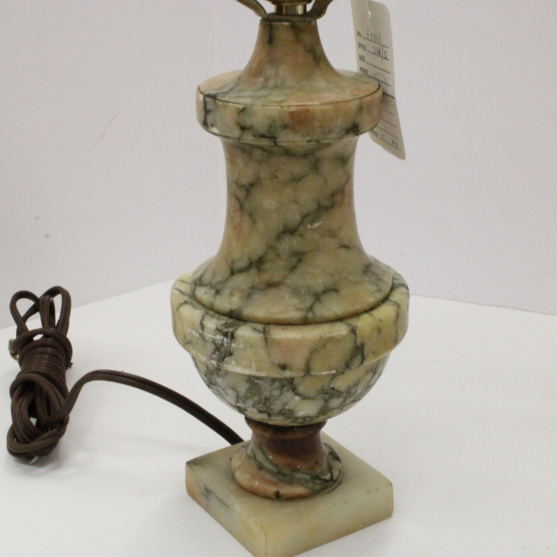 Image 2 of lot 2 Pairs Alabaster Lamps &amp; Other