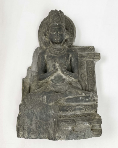 Image for Lot Indian Carved Stone Figure of a Deity