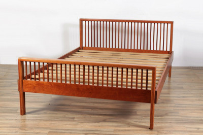 Image for Lot Charles Webb Cherry Double Size Bed
