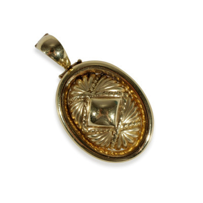 Image 3 of lot 22K Yellow Gold Oval Pendant