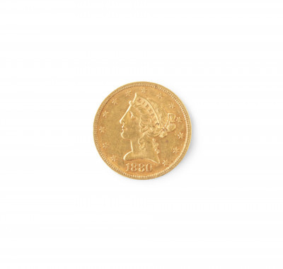 Image for Lot 1880 Liberty Head 5 Gold Coin