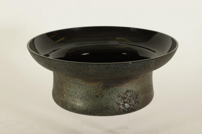 Image for Lot Attr. Ermano Nason Cendese Scavo Glass Bowl, 1950