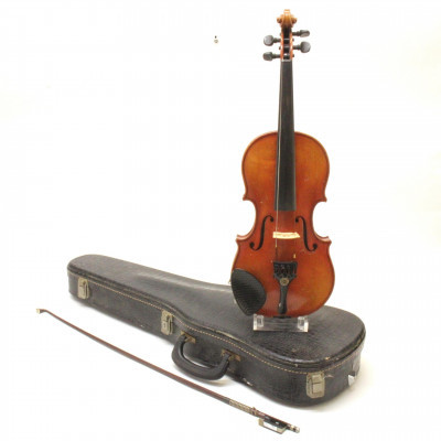 Image for Lot Anton Schroetter Violin Bow; Case