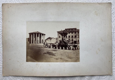 Image for Lot Spithover photo of Temple of Vesta in Rome 1860s