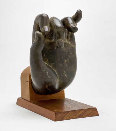 Image for Lot Asian Bronze Buddhist Hand in Mudra