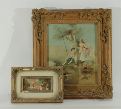 Image for Lot 2 French Style Paintings