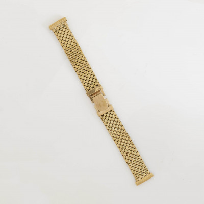 Image for Lot 14k Yellow Gold Panther Link Watch Band
