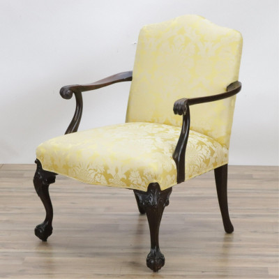 Image for Lot George III Style Mahogany Library Armchair