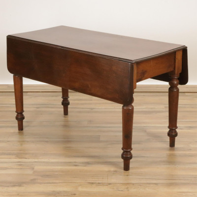Image for Lot Victorian Mahogany Dropleaf Table 19th C