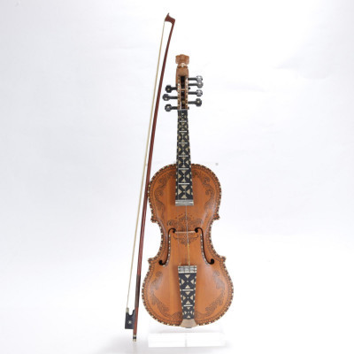 Title Hardanger Norwegian Fiddle - Dupree bow - Hagstrom / Artist