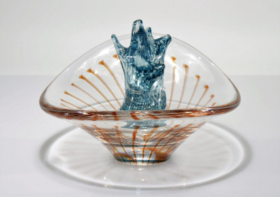 Image for Lot Lindstrand of Kosta - Art Glass Centerpiece Bowl