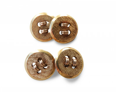 Image for Lot Pair of Tiffany  Co 14k Gold Button Cufflinks