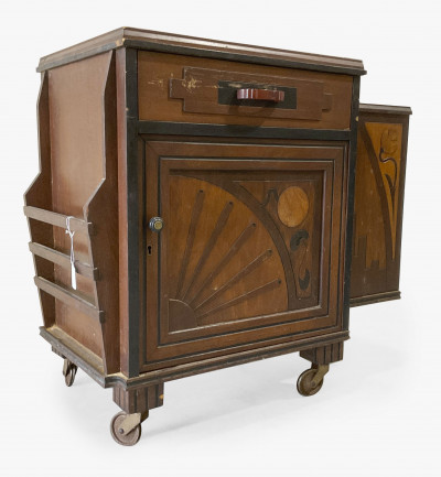 Image for Lot Art Deco Cabinet / Bar Trolley