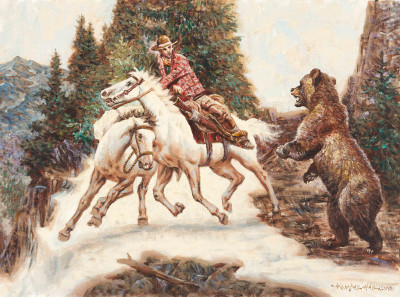 Title Wendell Hall - Grizzly Attack / Artist