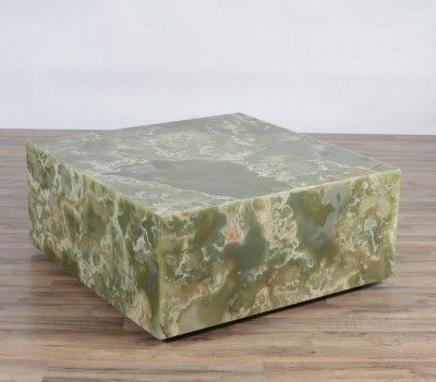Image for Lot 1970s American Green Onyx Coffee Table