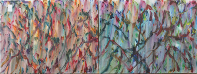 Image for Lot Stanley Lindwasser  Pair of Abstracts