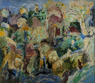 Title Nell Blaine - Figures In A Garden (1956) / Artist