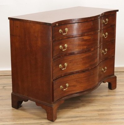 Image for Lot George III Mahogany Chest of Drawers 18th C