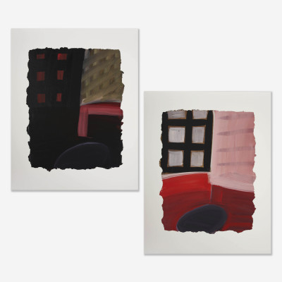 Image for Lot Nancy Tokar Miller - Two abstract interior scenes