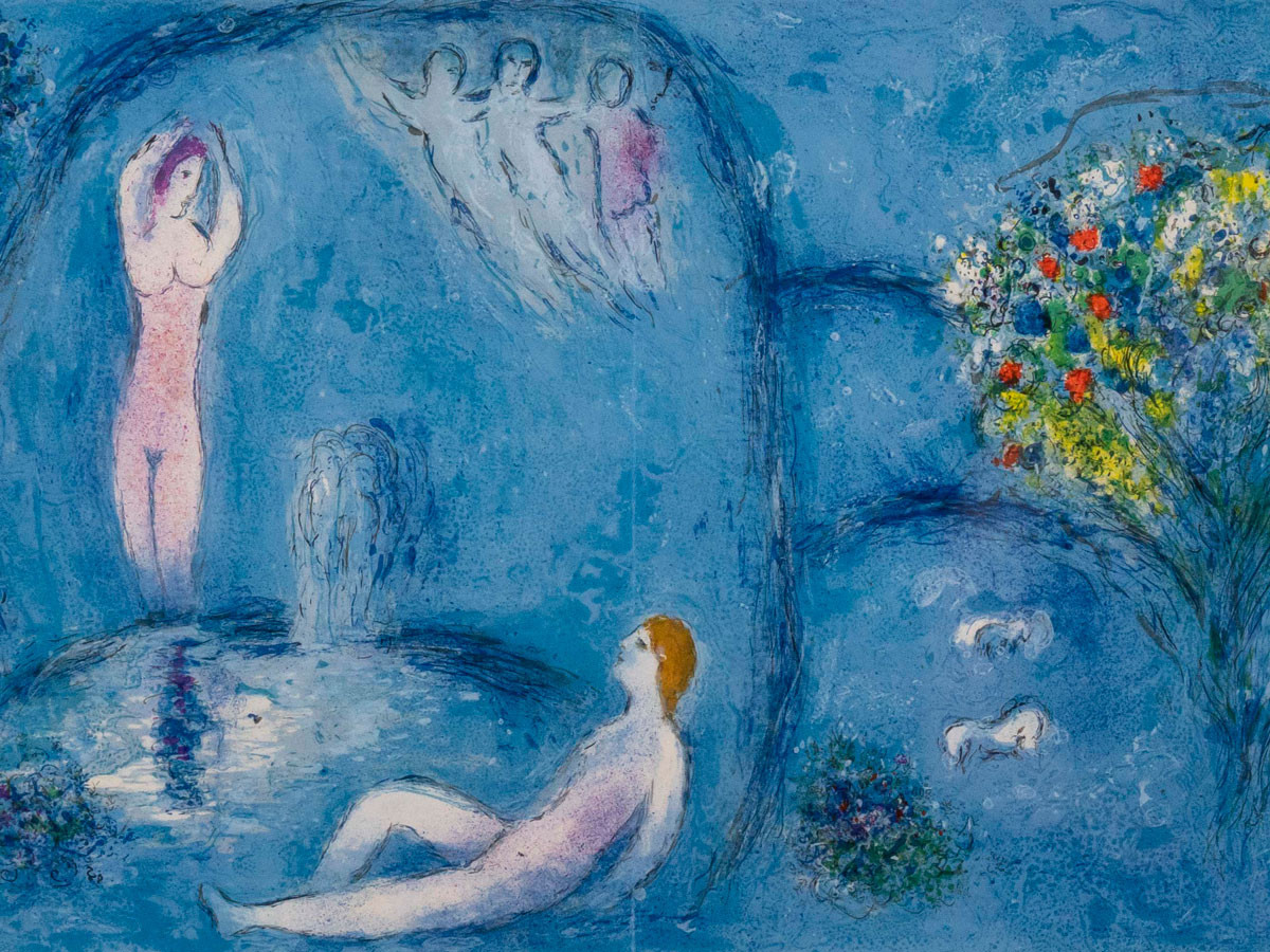 Marc Chagall,&nbsp;La Caverne des Nymphes (1961)