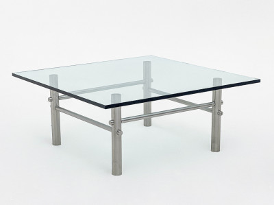 Image for Lot Mid Century Modern Glass Coffee Table