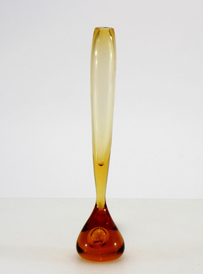 Image for Lot Attr. Antonio Da Ros Cendese Amber Glass Vase