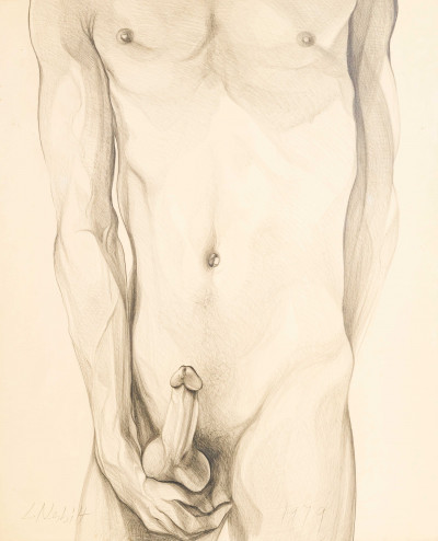 Lowell Nesbitt - Untitled (Male Torso Study)