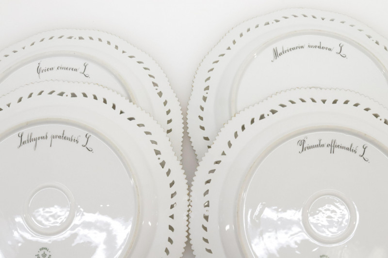 Image 3 of lot 12 Flora Danica Porcelain Plates Royal Copenhagen