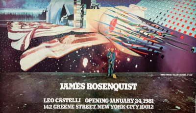 Image for Lot James Rosenquist Signed Exhibition Poster