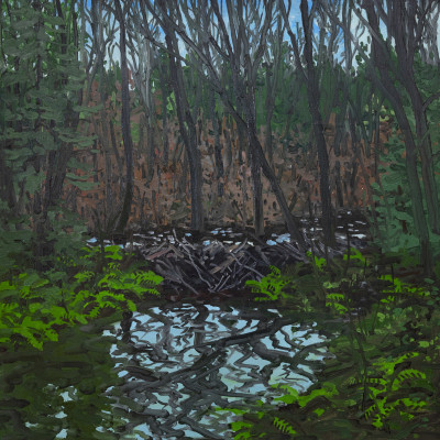 Image 1 of lot Neil Welliver - Untitled (beaver pond)