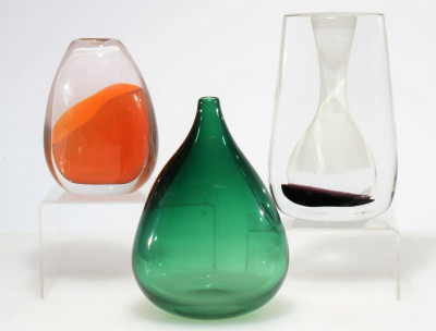 Image for Lot Floris Meydam for Leerdam -  Glass Vases
