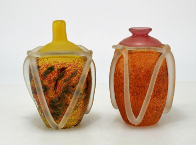 Image for Lot Bertil Vallien for Kosta Boda - Two Atelier Vases