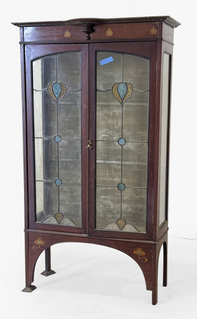 Image for Lot Art Nouveau Inlaid Cabinet