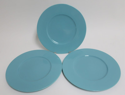 Image 2 of lot 10 Turquoise Service Plates by Mikasa
