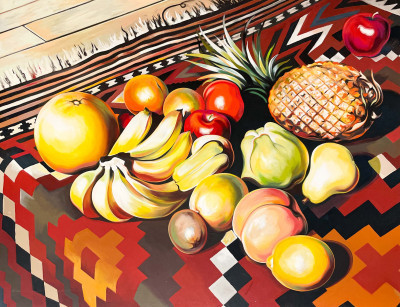 Title Lowell Nesbitt - Fruit Triangle / Artist