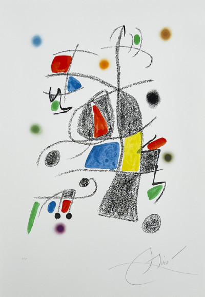 Title Joan Miró - Maravillas con Variaciones, Acrosticas en el Jardin de Miro (Plate 19) / Artist