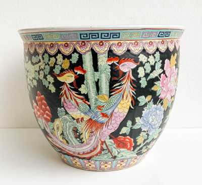 Image for Lot Chinese Porcelain Enamel Decorated Fish Bowl