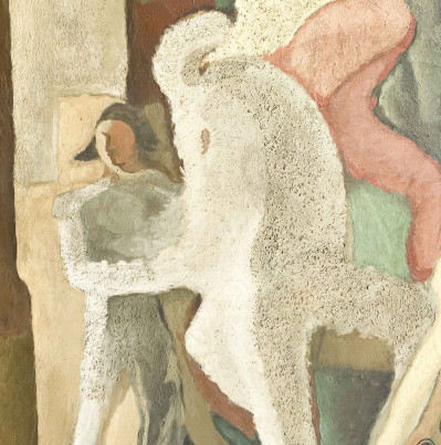 Dimitry Merinoff - Untitled (Figures and Horse)