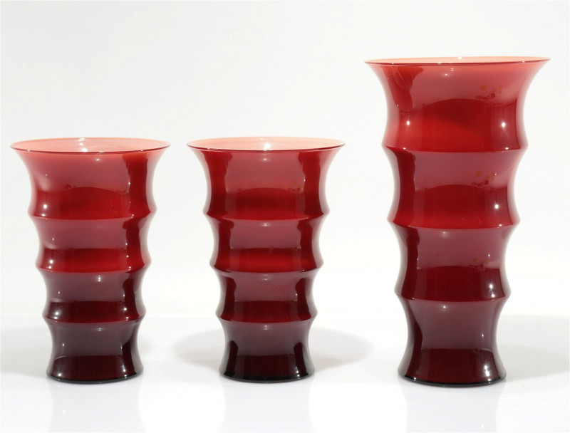 3 Karen Blixen for Wazon Szklany Glass Vases
