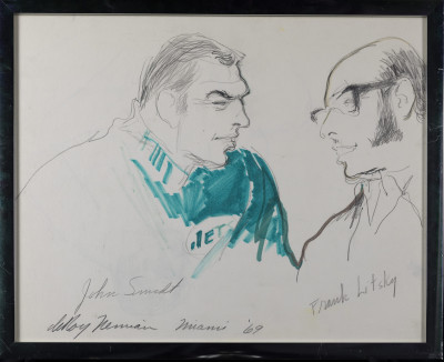 LeRoy Neiman - Frank Litsky and John Schmitt (1969)