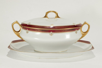 Image for Lot Bauscher Bros. Regina Covered Tureen & Underplate