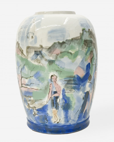 Image for Lot Sèvres Large Porcelain Vase