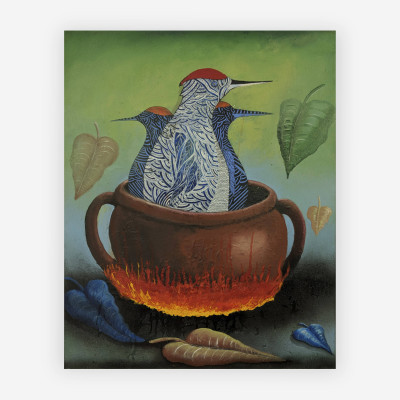 Image for Lot Alejandro Cabral - Woodpecker in the Pot