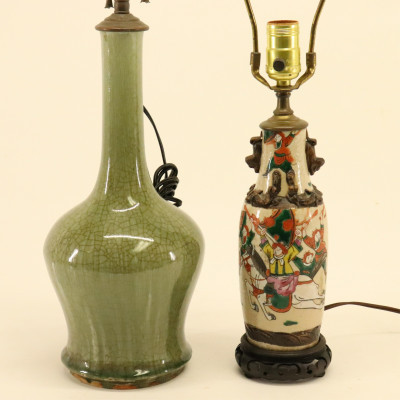 Image 2 of lot 2 Chinese Ceramic Lamps